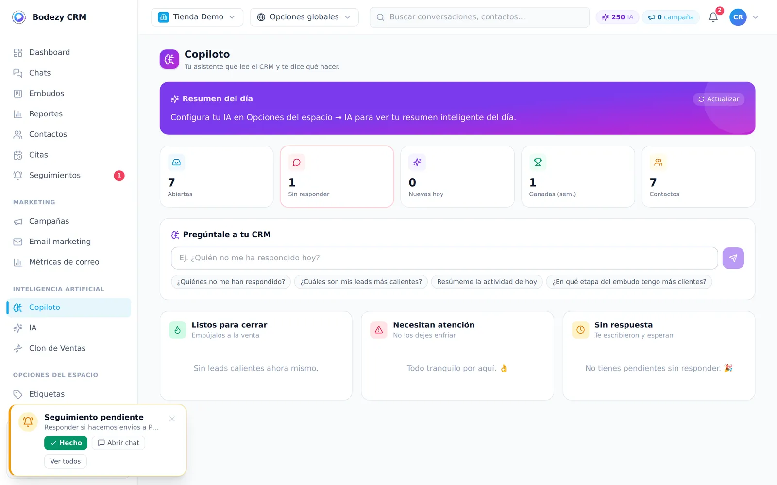 Respuestas con inteligencia artificial en WhatsApp: el AI Copilot de Bodezy